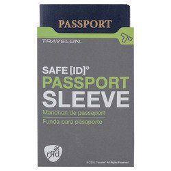 Travelon SafeID RFID Blocking Passport ID Protected - Gray, 2Pack