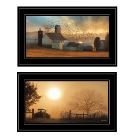 Trendy Decor 4U "Light of a New Day Collection" Framed Wall Art; Modern Home Decor Framed Print for Living Room; Bedroom & Farmhouse Wall Decoration b