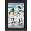 "Two Girls at the Beach" By Georgia Janisse; Ready to Hang Framed Print; Black Frame