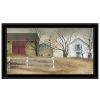 Trendy Decor 4U "The Old Stone Barn" Framed Wall Art; Modern Home Decor Framed Print for Living Room; Bedroom & Farmhouse Wall Decoration by Billy Jac