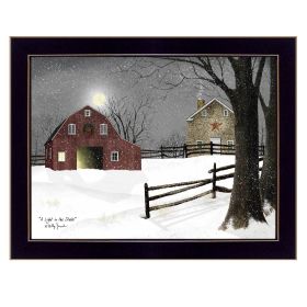 Trendy Decor 4U "Light in the Stable" Framed Wall Art; Modern Home Decor Framed Print for Living Room; Bedroom & Farmhouse Wall Decoration by Billy Ja