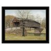 Trendy Decor 4U "The Old Humpback Bridge" Framed Wall Art; Modern Home Decor Framed Print for Living Room; Bedroom & Farmhouse Wall Decoration by Bill