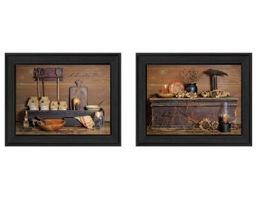 Trendy Decor 4U "Rustic" Framed Wall Art; Modern Home Decor Framed Print for Living Room; Bedroom & Farmhouse Wall Decoration by Billy Jacobs