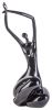 Elizabeth Woman Resin Sculpture, Black - Size 21" x 7" x 11"