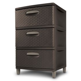 3 Weave Drawer Unit Espresso