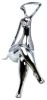 Isabella Resin Woman Sculpture, Chrome - Size 15" x 7" x 6"