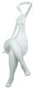 Isabella Resin Woman Sculpture, White - Size 15" x 7" x 8"