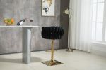 COOLMORE Vintage Bar Stools with Back and Footrest Counter Height Dining Chairs