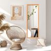 47.5 x 14.5 Inch Wood Frame Full Length Hanging Mirror