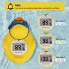 Digital Water Thermometer and Room Thermometer for Baby Bath Tub and Pool - Includes Duck Floating Toy with Temperature Warning - Perfect Gift for New