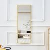 Golden Aluminium alloy Metal  Frame Arched Wall Mirror ,Bathroom Vanity Mirror, Bedroom Home Porch, Decorative Mirror, Clothing Store, Mirror, Wall Mo