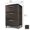 3 Weave Drawer Unit Espresso