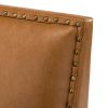 Lapithae Armchair with Solid Wooden Legs and Nailhead Trim