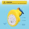 Digital Water Thermometer and Room Thermometer for Baby Bath Tub and Pool - Includes Duck Floating Toy with Temperature Warning - Perfect Gift for New