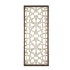 Damask Wood Panel Two-tone Geometric Wall Decor