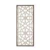 Damask Wood Panel Two-tone Geometric Wall Decor