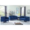 Blue Lint Chair Sofa Set