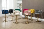 COOLMORE Vintage Bar Stools with Back and Footrest Counter Height Dining Chairs