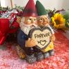 1pc Garden Gnome Couple Statue, Resin Couple In Love Gnome Ornamen, Statue For Micro Landscape Flowerpot Lawn Yard Garden Fish Tank Bonsai Decoration,