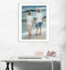 "Going Fishing" By Georgia Janisse; Printed Wall Art; Ready To Hang Framed Poster; White Frame