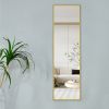 Golden Aluminium alloy Metal  Frame Arched Wall Mirror ,Bathroom Vanity Mirror, Bedroom Home Porch, Decorative Mirror, Clothing Store, Mirror, Wall Mo