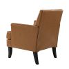 Lapithae Armchair with Solid Wooden Legs and Nailhead Trim