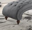 Modern Stylish Gray Color 1pc Chaise Button-Tufted Nailhead Trim w Bolster Pillow Comfortable Living Room Furniture Solid wood and Plywood Frame