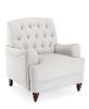 Butner Tufted Arm Chair - Oatmeal