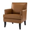 Lapithae Armchair with Solid Wooden Legs and Nailhead Trim