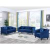 Blue Lint Chair Sofa Set