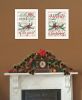 "All Hearts Come Home for Christmas" 2-Piece Vignette by Artisan Cindy Jacobs; Ready to Hang Framed Print; White Frame