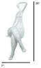 Isabella Resin Woman Sculpture, White - Size 15" x 7" x 8"