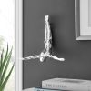 Finesse Decor Wall Diver Sculpture, Small, Chrome