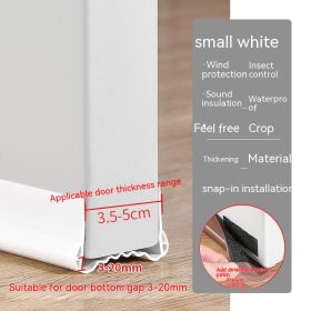 Door Crack Door Bottom Sealing Strip Window Windproof (Option: Small White 100cm)