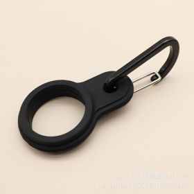 Outdoor Mountaineering Kettle Silicone Hook (Option: Black-1PCS)