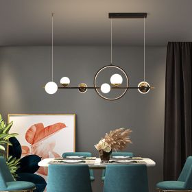 Nordic Creative Restaurant Long Chandelier Modern Simple Personality (Option: Diameter 112CM-White light)