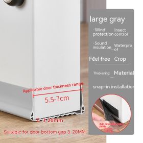 Door Crack Door Bottom Sealing Strip Window Windproof (Option: Large Gray 100cm)