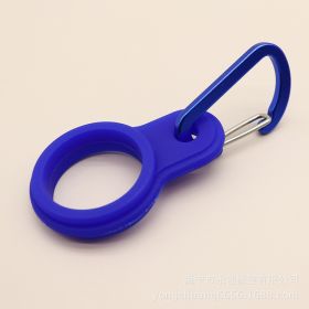 Outdoor Mountaineering Kettle Silicone Hook (Option: Dark Blue-1PCS)