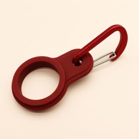 Outdoor Mountaineering Kettle Silicone Hook (Option: Wine Red-1PCS)