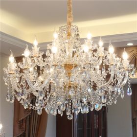 Luxury Crystal Chandelier In Living Room (Option: 18Lights with LED)