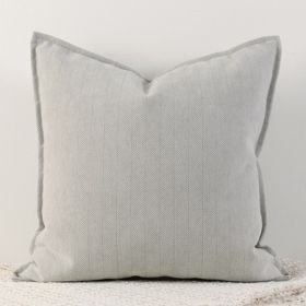 Living Room Sofa Herringbone Pattern Chenille Pillowcase (Option: Milk tea ash-45x45cm)