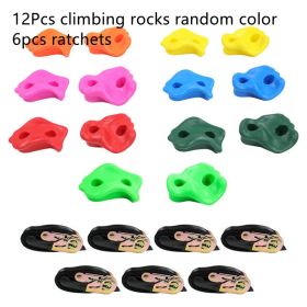 Children Harness Ratchet Rock Climbing Climbing Wall Tools (Option: 6 Random Color Suit)