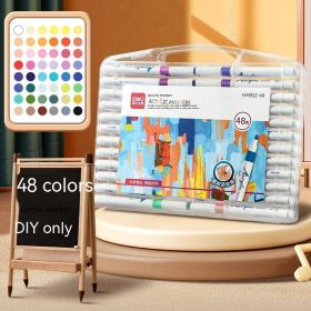 Waterproof And Opaque Color Pen Student Children Only For Art (Option: 48 Colors Acrylic Marker Pen)