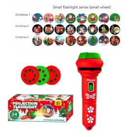 Children's Early Education Projection Flashlight Educational Toys (Option: Red-Sealed Color box)