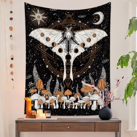 European Retro Mushroom Hanging Cloth Plant Homestay Tapestry (Option: E-200X150CMInstallation package)