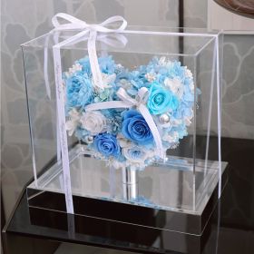 Fashion Simple Love Rose Decoration Gift Box (Option: Blue Hydrangea)