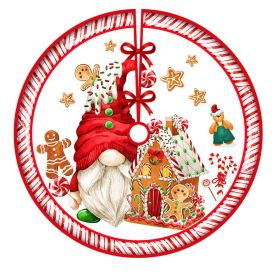 Christmas-tree Skirt Holiday Decoration Printing (Option: QJ Tree Skirt 8-120cm)