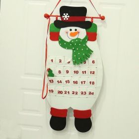 Christmas Decorations Calendar Fabric Pendant (Option: A Gs04 Snowman Style Calendar)