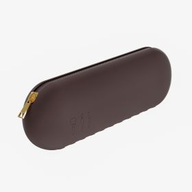 Silicone Makeup Brush Travel Storage Bag (Color: Coffee)