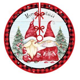 Christmas-tree Skirt Holiday Decoration Printing (Option: QJ Tree Skirt 6-120cm)